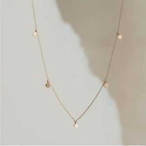 bluboho 14k yellow gold honeysuckle necklace